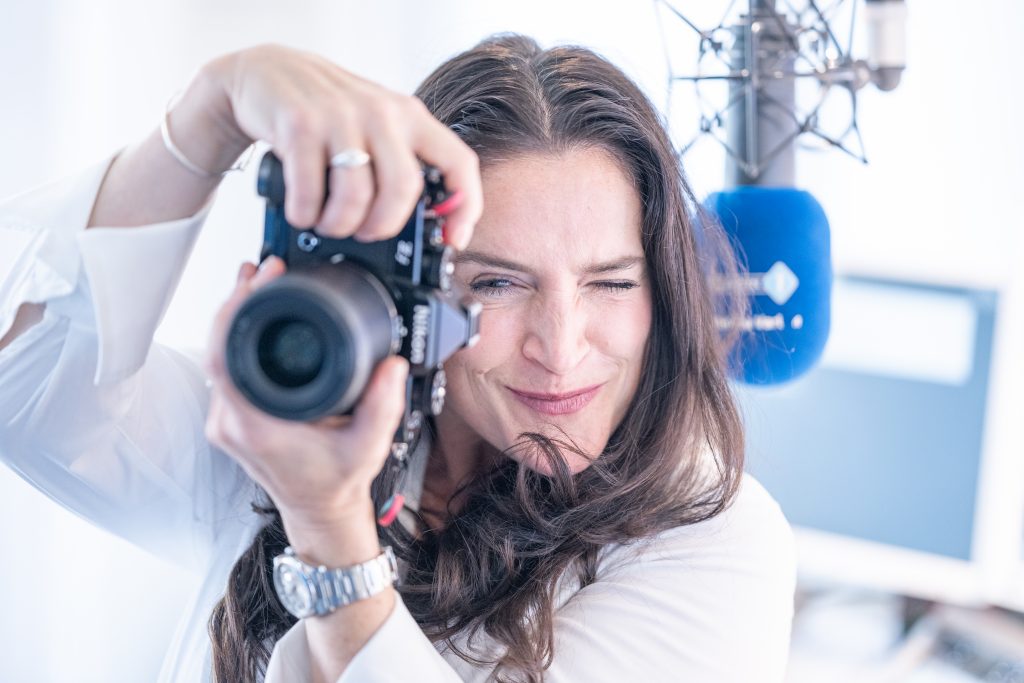 
Shooting mit Melitta Varlam im BAYERN 1 Studio
