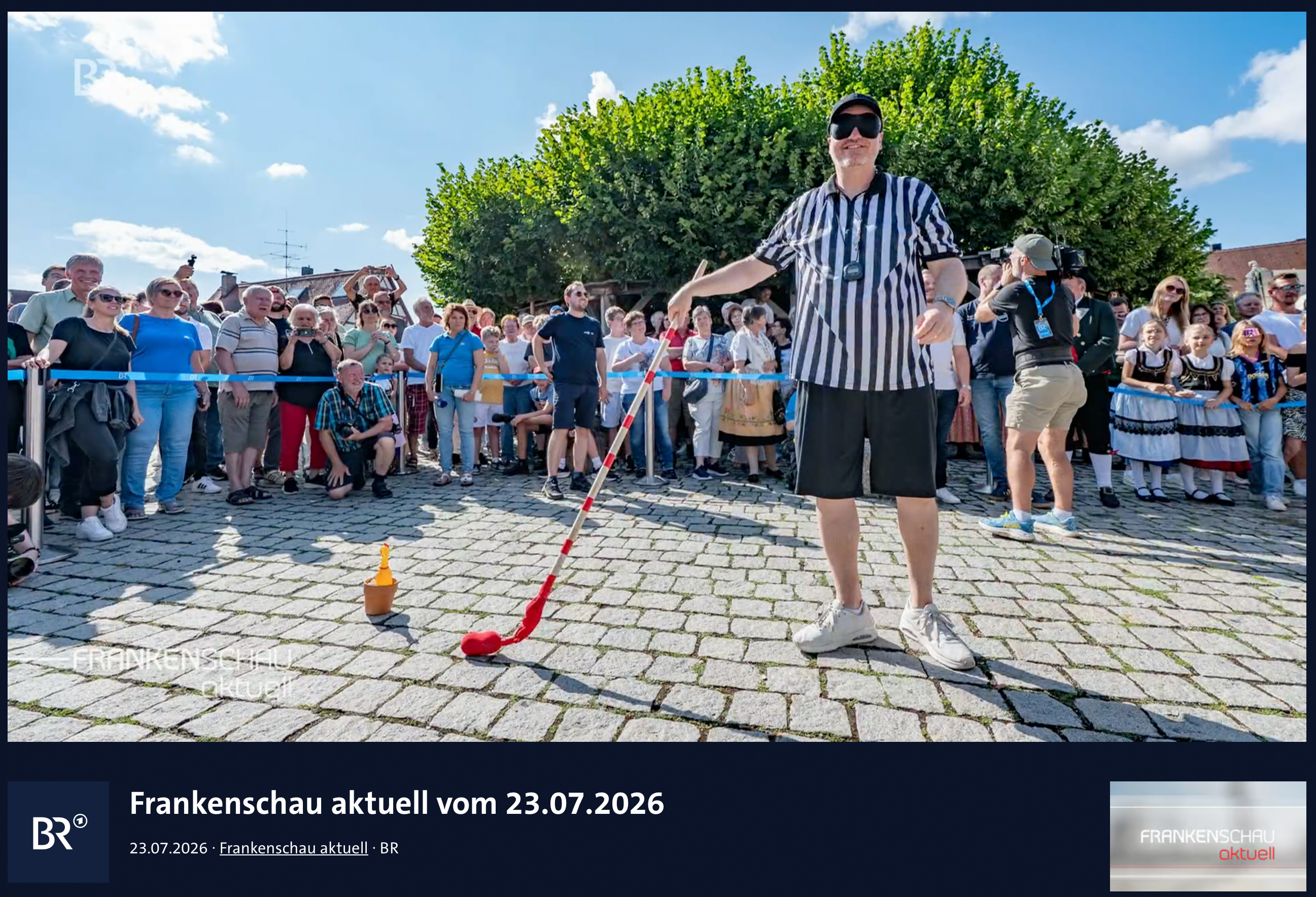 Geschicklichkeitsspiel bei der BR Kirchweih-Challenge in Effeltrich