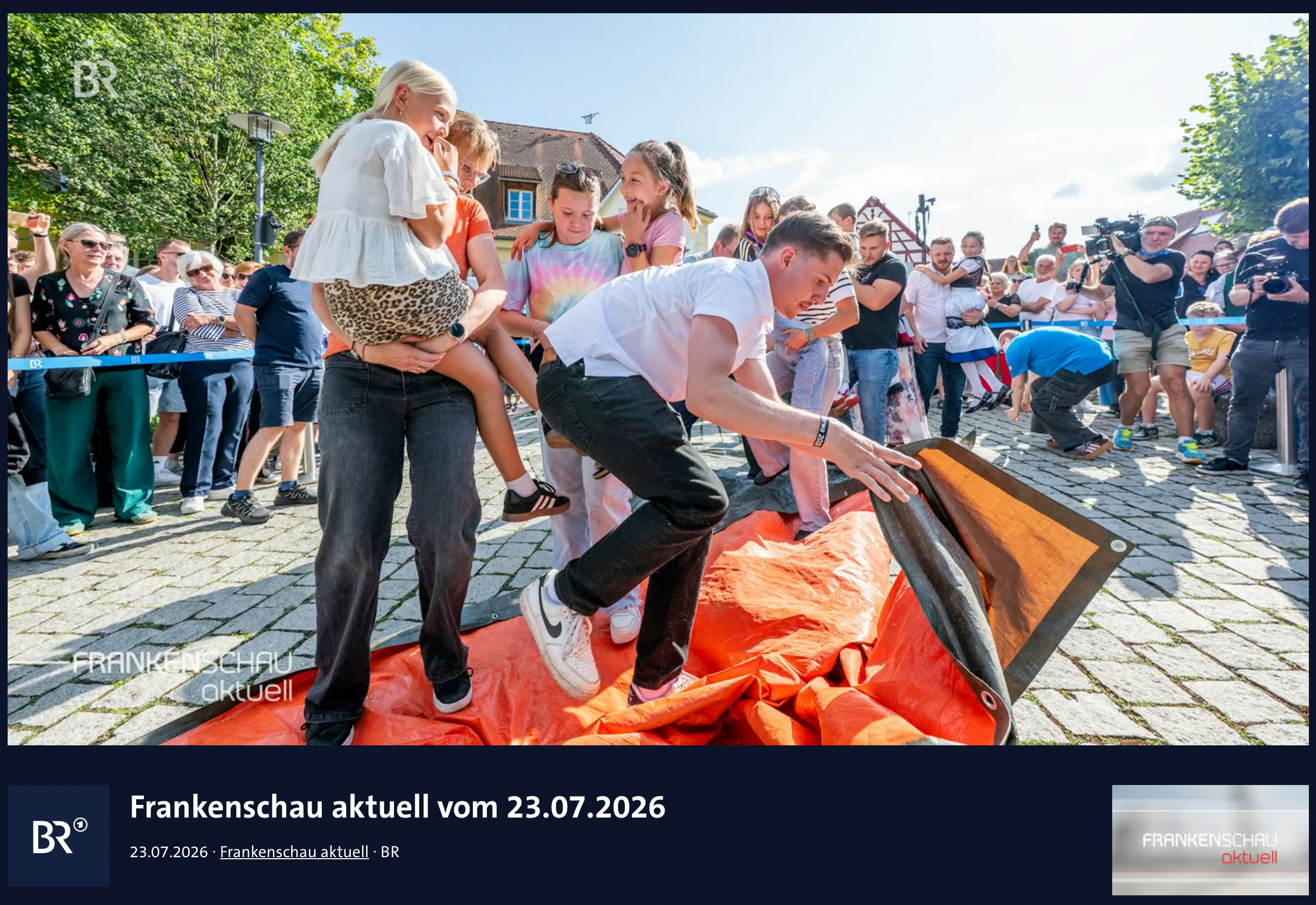 Familienaufgabe bei der BR Kirchweih-Challenge in Effeltrich
